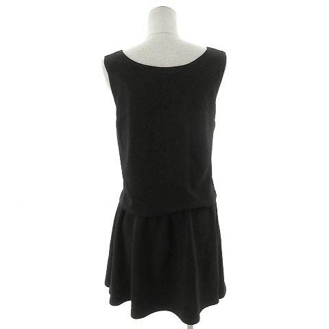 中古 エモダ Emoda ワンピース ひざ丈 ノースリーブ 切替 ドッキング風 ストレッチ ブラック 黒 M レディースの通販はau Pay マーケット ブランド古着のベクトル