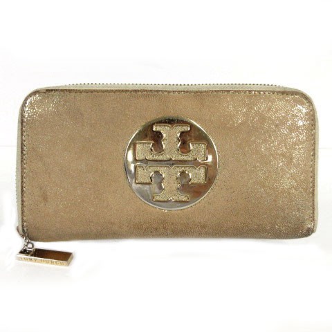 中古】トリーバーチ TORY BURCH 長財布 ラウンドファスナー レザー