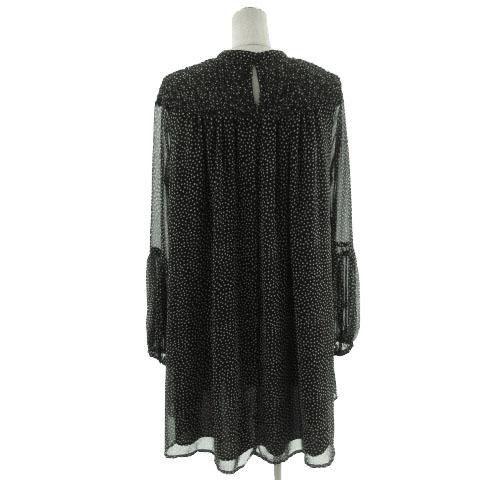 中古 ザラ ベーシック Zara Basic ワンピース ひざ丈 長袖 ドット 水玉 ブラック 黒 ホワイト 白 Xs レディースの通販はau Pay マーケット ブランド古着のベクトル