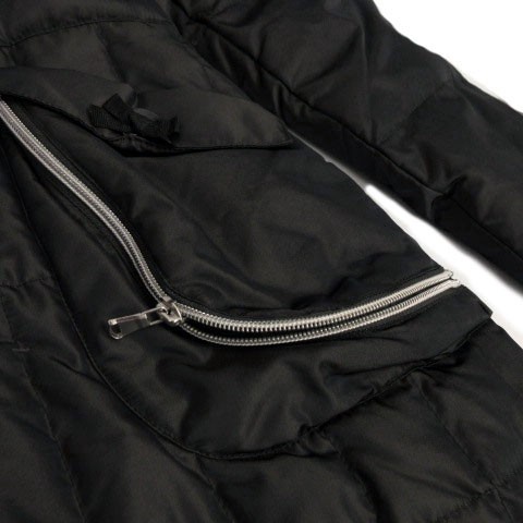 中古】パティパティ PATTi PATTi ダウンコート リボン ブラック