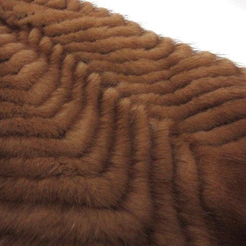 中古】サガミンク SAGA MINK コート アウター 毛皮 ミンク ブラウン 茶