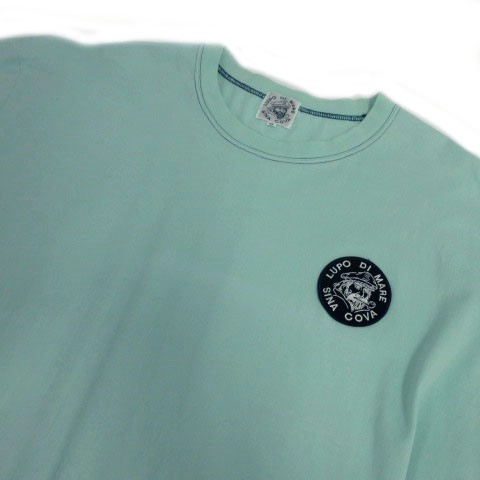 中古】シナコバ SINA COVA Tシャツ 半袖 ロゴワッペン グリーン系 青緑