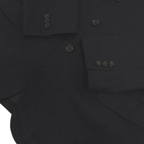 【中古】ワイズフォーメン Y's for men ジャケット テーラードカラー 3B カシミヤ混 シャドーストライプ 黒 3 中古】ワイズフォーメン Y's for men ジャケット テーラードカラー 3B