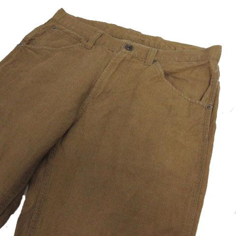 【中古】ユニオンステーション UNION STATION パンツ クロップド フレンチリネン FRENCH LINEN ブラウン 茶 M