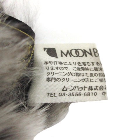 【中古】ファビオラクラス Faviora class ムーンバット MOONBAT ティペット マフラー リアルファー 毛皮 グレー 白｜au PAY  マーケット