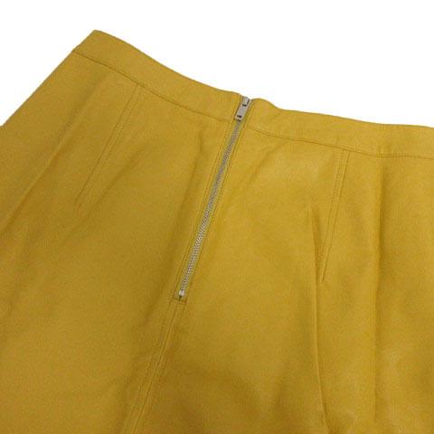 中古】ザラ ベーシック ZARA BASIC スカート 台形 ひざ丈 フェイク  