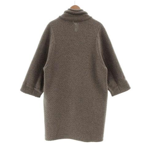 中古】FABIANA FILIPPI コート ニット スタンドカラー シルク混