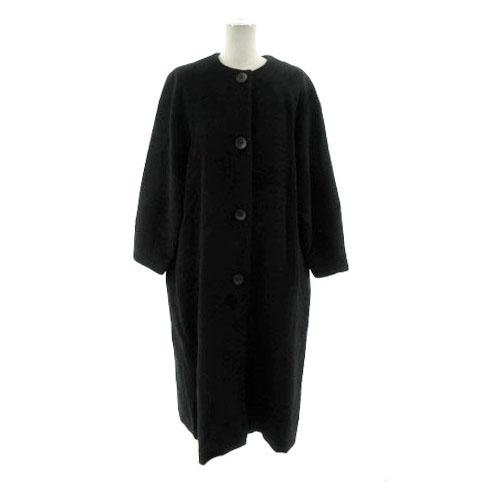 中古】ロイスクレヨン Lois CRAYON コート ノーカラー ロング ウール混