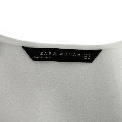 中古】ザラウーマン ZARA WOMAN カットソー Vネック 長袖 スリット