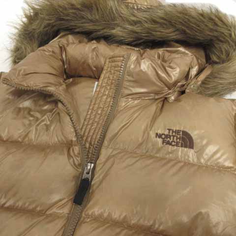 【中古】THE NORTH FACE ノベルティヌプシダウンコート NDW91340 フード ファー ダブルジップ ブラウン系 キャメル M｜au  PAY マーケット