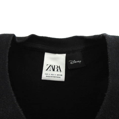 中古】ザラ ZARA ディズニー Disney Tシャツ 丸首 半袖 ミッキーマウス