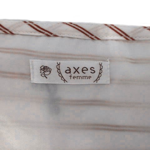 中古】アクシーズファム axes femme ワンピース 編み込み ボウタイ