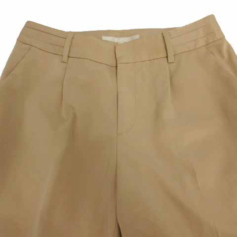 中古】ノーリーズ Nolley's パンツ スリム ストレッチ 半光沢 ブラウン