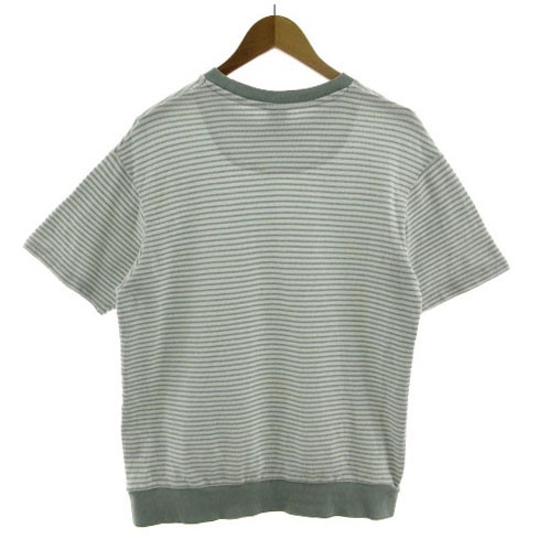 中古】ザラ ZARA Tシャツ ニット 丸首 半袖 コットン ボーダー