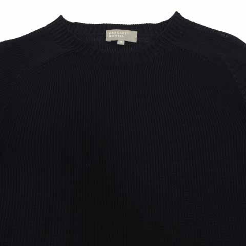 中古】マーガレットハウエル MARGARET HOWELL ニット 丸首 長袖 リネン