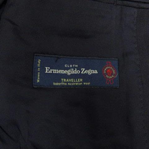 【中古】クレイトン Clayton スーツ Ermenegildo Zegna ジャケット テーラード パンツ シャドーストライプ 紺 92A5_7