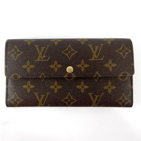 中古】ルイヴィトン LOUIS VUITTON モノグラム ポルトフォイユ サラ 長