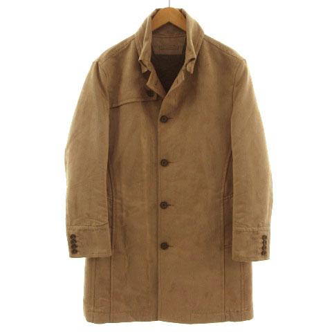 【中古】ニコルクラブフォーメン コート ドンキーカラー ヌバック調 シンサレート Thinsulate 中綿入 ブラウン 茶 50の通販は 4,500円