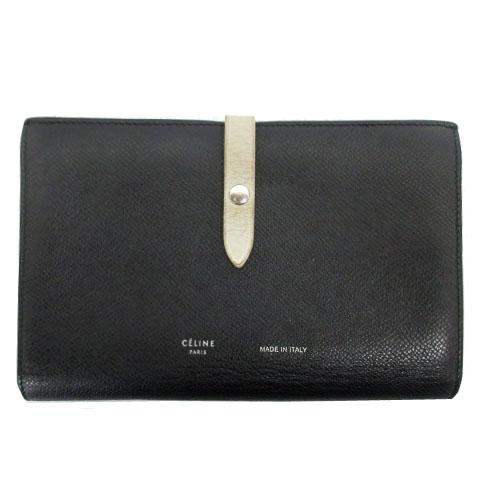 セリーヌ CELINE ラージストラップウォレット 二つ折り 財布 レザー  