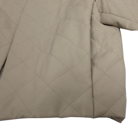 中古】ベイジ BEIGE ジャケット ノーカラー フェイクレザー
