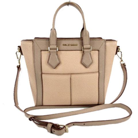 【中古】コールハーン COLE HAAN エヴァ ミニ サッチェル ハンドバッグ ショルダー ロゴ レザー ベージュ グレージュ 中古】コールハーン COLE HAAN エヴァ ミニ サッチェル ハンドバッグ