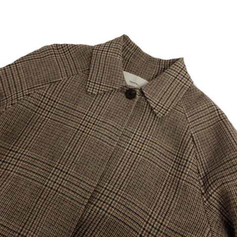 中古】トゥデイフル TODAYFUL ステンカラーチェックコート