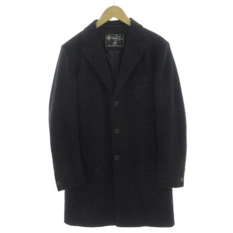 【中古】フォーワンセブンバイエディフィス 417byEDIFICE コート チェスターコート 15-020-312-5000-3-0 起毛  濃紺 S