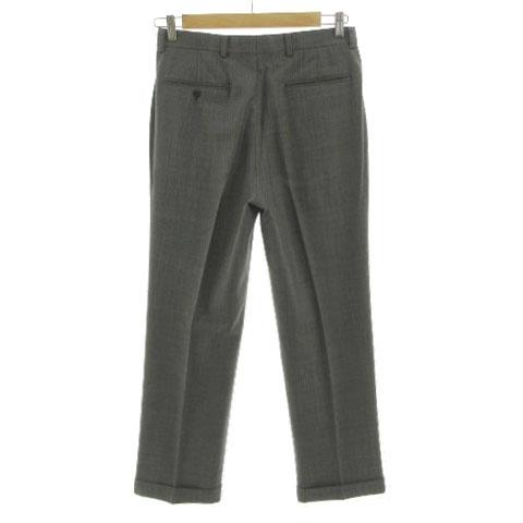 【中古】ブルックスブラザーズ スーツ ジャケット パンツ 裾ダブル グレンチェック グレー 黒 茶系 38SHT 32W_6