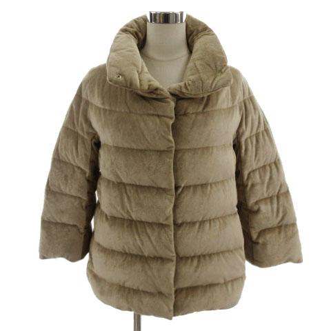 【中古】ヘルノ HERNO ダウンジャケット Resort Collection PI005DR-15008-2100 ベージュ 40 レディース_1