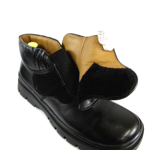 【中古】セルジオロッシ Sergio rossi ブーツ ショートブーツ レザー ブラック 黒 7.5 メンズ_5