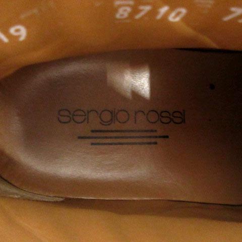 【中古】セルジオロッシ Sergio rossi ブーツ ショートブーツ レザー ブラック 黒 7.5 メンズ_8