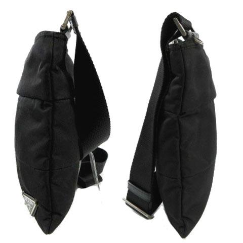 中古】プラダ PRADA ショルダーバッグ ミニショルダー 三角ロゴ
