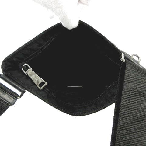 中古】プラダ PRADA ショルダーバッグ ミニショルダー 三角ロゴ