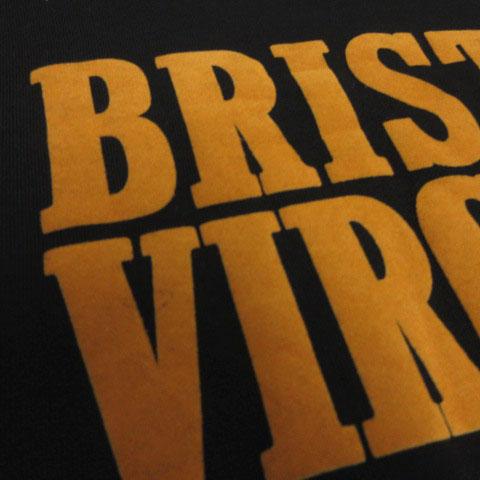 【中古】SLOBE IENA BRISTOL VIRGINIA スウェット 24070912601030 フロッキープリント ブラック 黒 オレンジ フリー 中古】SLOBE IENA BRISTOL VIRGINIA スウェット 24070912601030