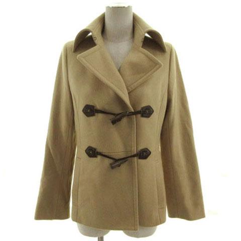 【中古】イネド INED コート ショート丈 トグルボタン 日本製 起毛 カシミヤ100% ベージュ 9 レディースの通販は