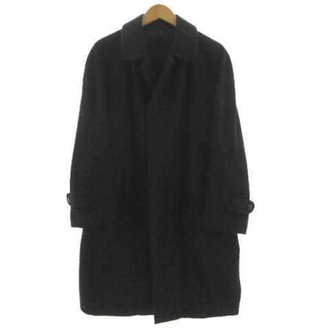 【中古】ニューヨーカー NEWYORKER コート コンバーティブルカラー 起毛 カシミヤ混 グレー A4 メンズ