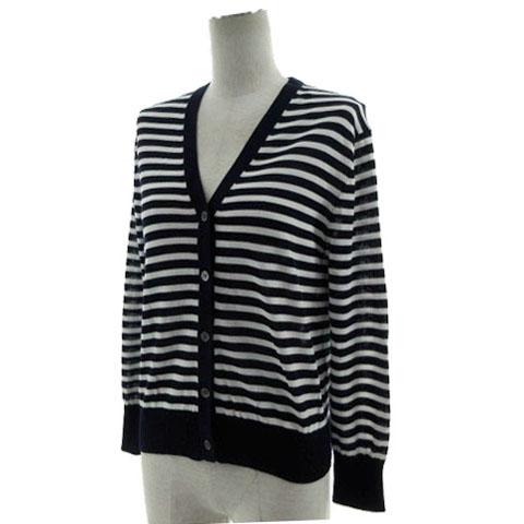 中古】プラステ PLST カーディガン ニット 長袖 コットン混