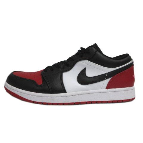 【中古】ナイキ NIKE AIR JORDAN 1 LOW 553558-161 スニーカー ブラック 黒 レッド 赤 ホワイト 白 28.5 メンズ_3