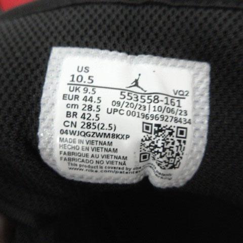 【中古】ナイキ NIKE AIR JORDAN 1 LOW 553558-161 スニーカー ブラック 黒 レッド 赤 ホワイト 白 28.5 メンズ_6