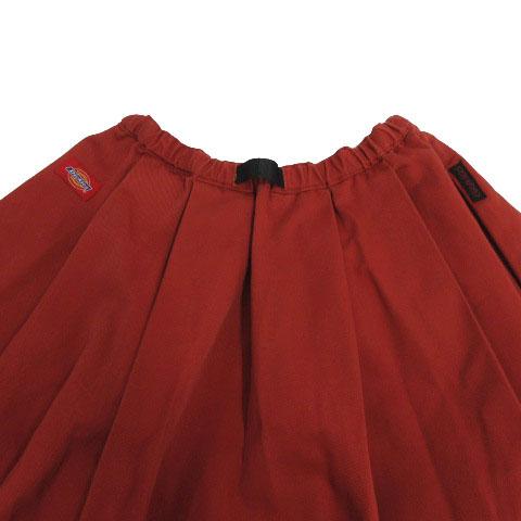 【中古】GRAMICCI×Dickies ボリュームスカート 171W40FS03 FREAK’S STORE別注 ロング丈 ウエストゴム レッド系 S_5