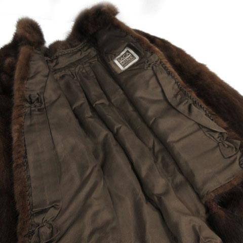 【中古】サガミンク SAGA MINK ケープコート ポンチョ ミンク ブラウン 茶 レディース 中古】サガミンク SAGA MINK ケープコート ポンチョ ミンク ブラウン