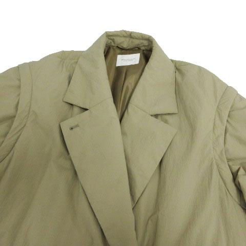【中古】B&Y BEAUTY&YOUTH ナイロン コート -2WAY- 1625-144-4756 コート ジレ 中綿入り ベージュ系 カーキベージュ M