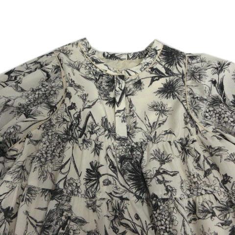 【中古】ウィルフリー willfully tiered various print stand collar OP 2322-OP-08 ワンピース 花柄 アイボリー F 中古】ウィルフリー willfully tiered various print stand collar OP