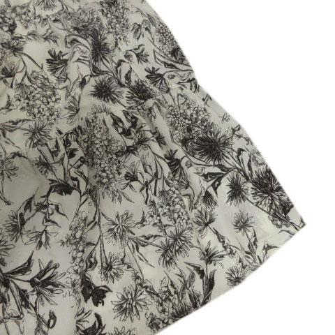 【中古】ウィルフリー willfully tiered various print stand collar OP 2322-OP-08 ワンピース 花柄 アイボリー F