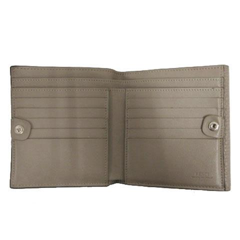 【中古】フェンディ FENDI 2つ折り財布 ピーカブー セレリア 小銭入れ付き レザー型押し イタリア製 グレージュ_1