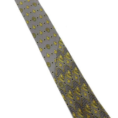中古】ジャンニヴェルサーチ GIANNI VERSACE ネクタイ 総柄 メドゥーサ