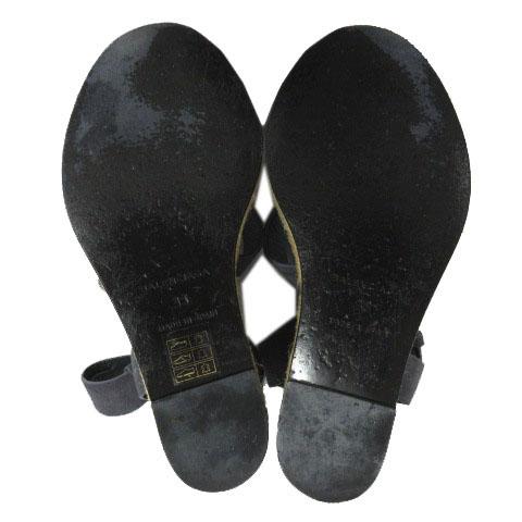 【中古】バレンシアガ BALENCIAGA サンダル ウェッジソール アンクルストラップ スウェード スペイン製 グレー 35 中古】バレンシアガ BALENCIAGA サンダル ウェッジソール アンクル