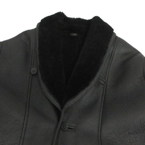 中古】ビームス BEAMS ムートンジャケット ショールカラー 裏地ボア