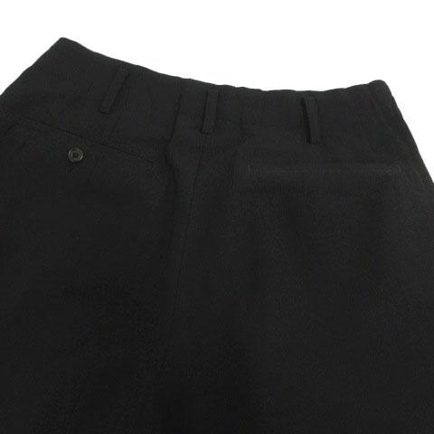 【中古】YOHJI YAMAMOTO POUR HOMME パンツ HT-P03-199 テーパード 00AW タック 日本製 ウール