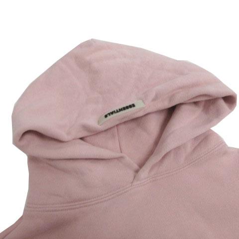 【中古】FOG ESSENTIALS Pullover Hoodie RLCT LOGO スウェット パーカー 裏起毛 ロゴ刺繍 バックプリント ピンク系 S_2